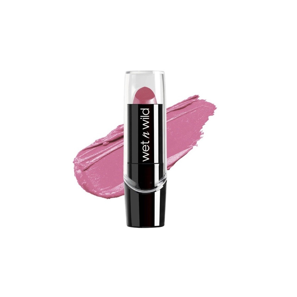 Wet n Wild Silk Finish Lipstick Pink Ice Frosty Hue Soft Glam Discontinued New - Picture 2 of 5